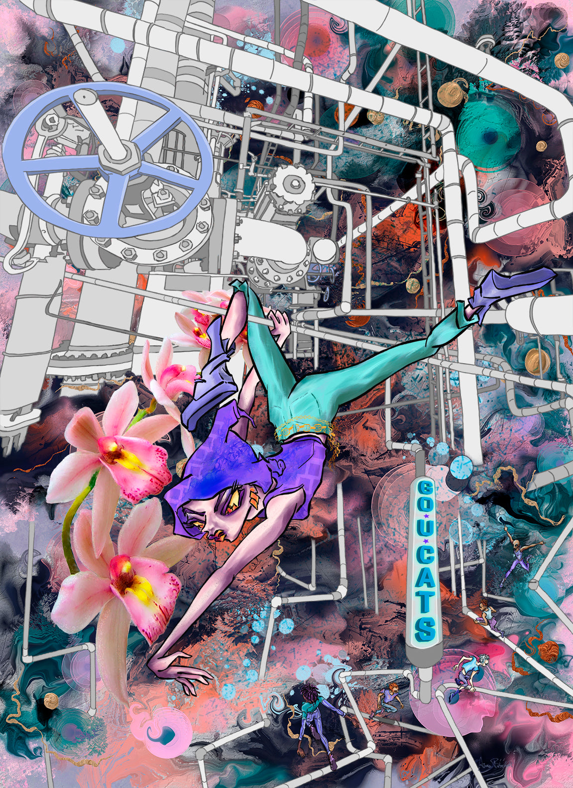 Mz Anna.B shows Limited Edition Art Prints by the unique Anna Brockett